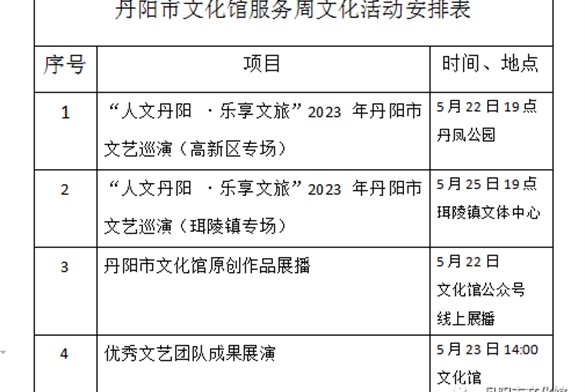 活动预告||文化馆服务宣传周系列活动